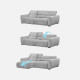 Houston Motion Sofa, L186, MNR91 White [1 left]
